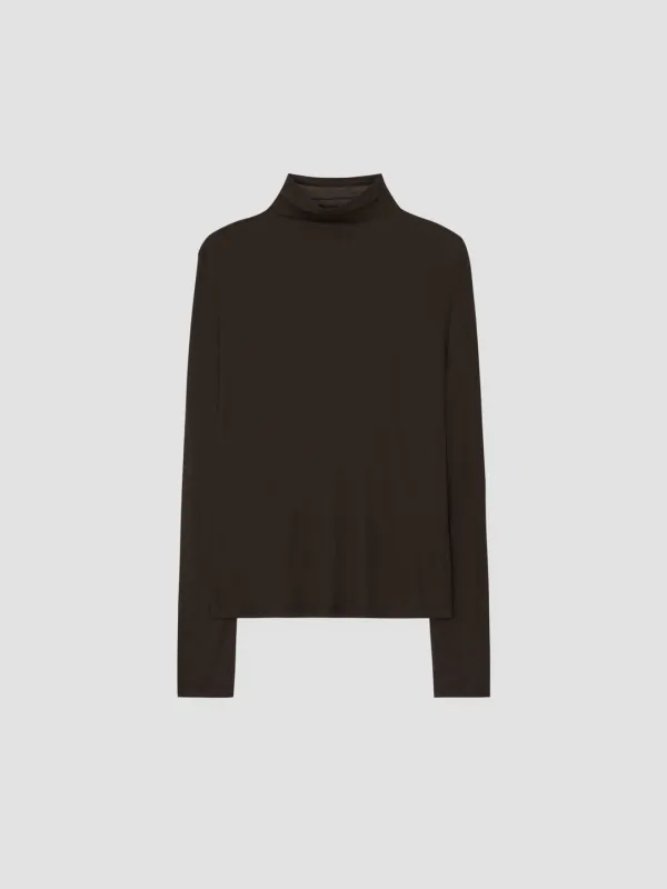WARM SHEER LOOSE TOP_BROWN_OE3C2MTL90BRW