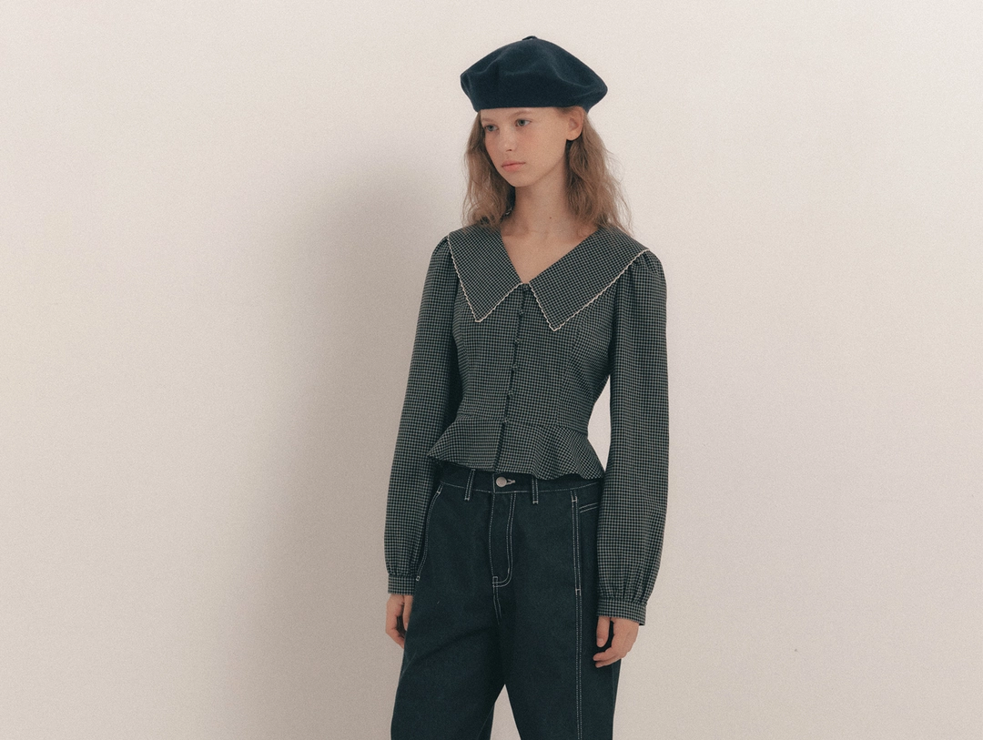 플로움 Hazel Check Blouse 상품 이미지 3