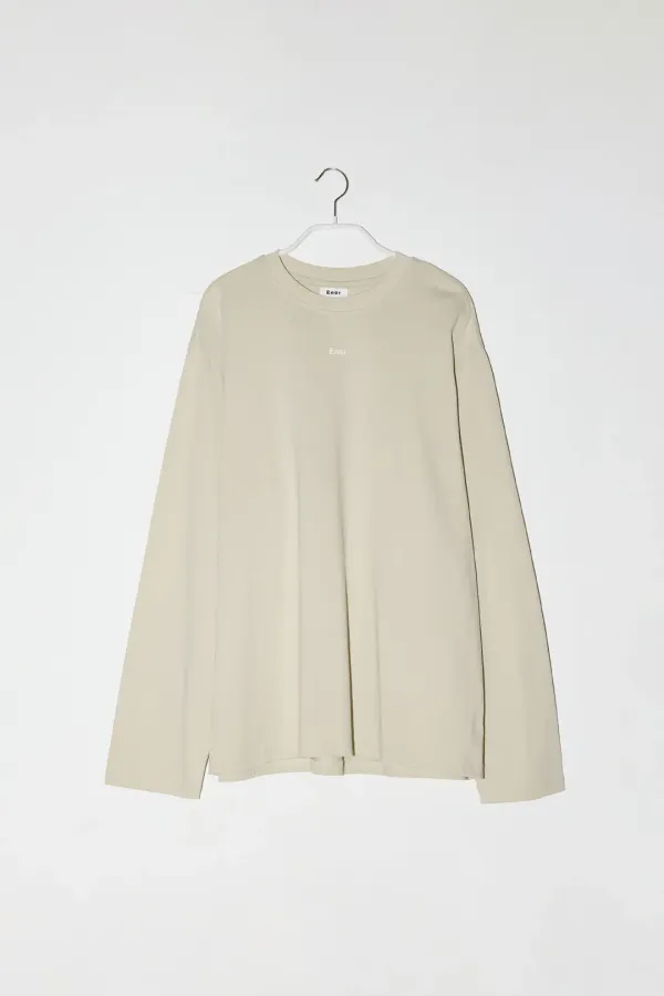 BASIC ENOR LONG SLEEVE T-SHIRT - BEIGE