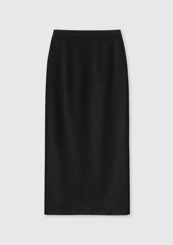 Satin Skirt (Black)