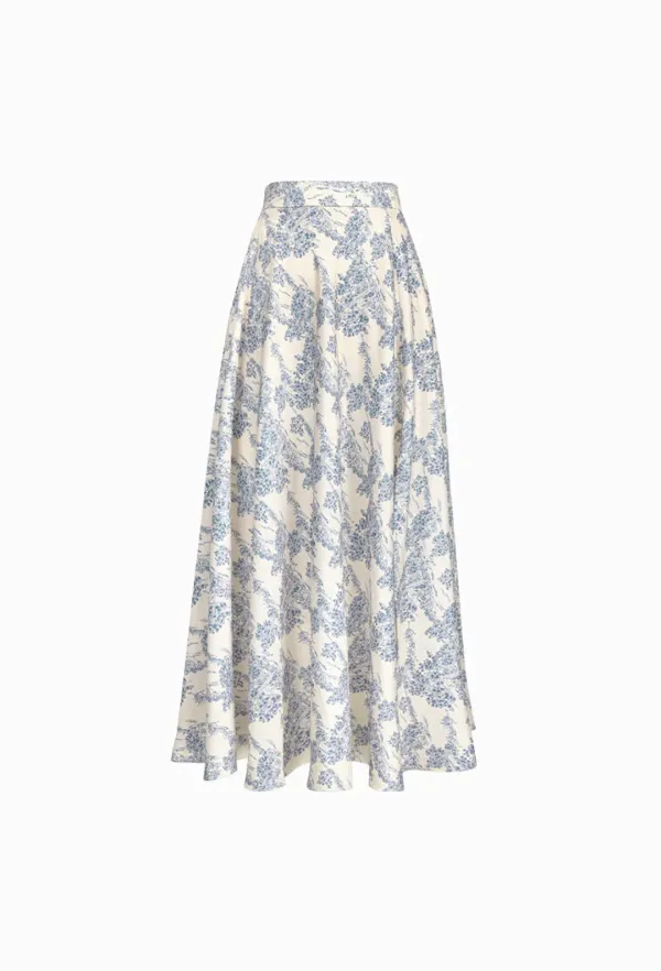 Ver motif floral Skirt (Pink Beige)