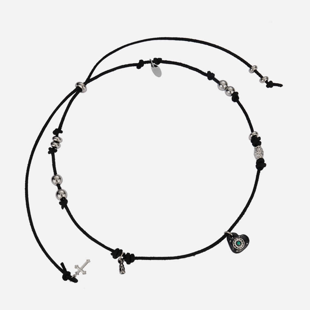 엔프프 totem leather necklace-black 상품 이미지 3