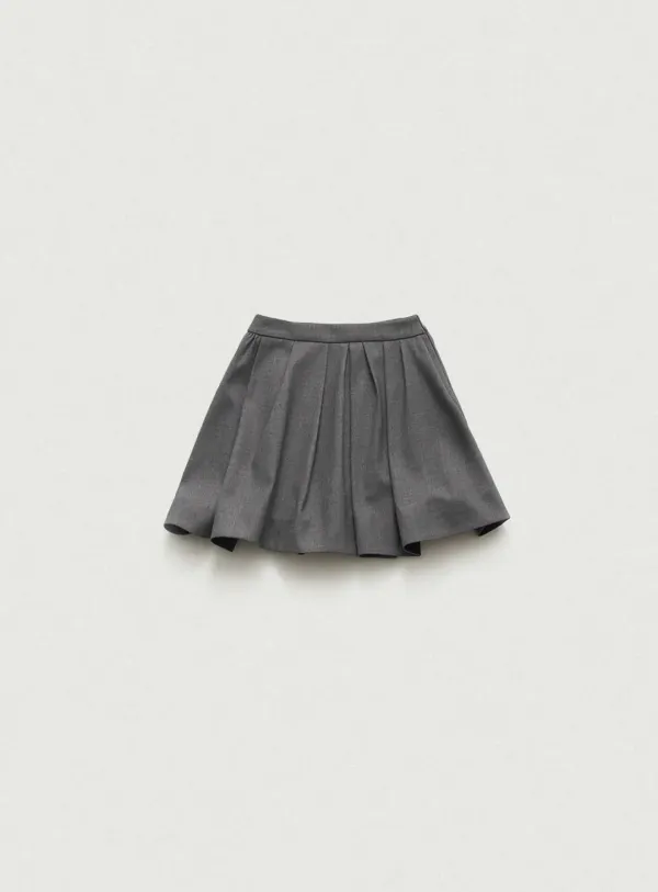 [Last Offer] Classic Grey Balloon Mini Skirt