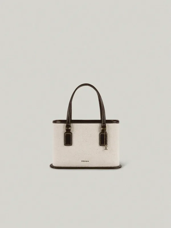 Mini Borough Bag Brown - canvas미니 버로우백 - 캔버스