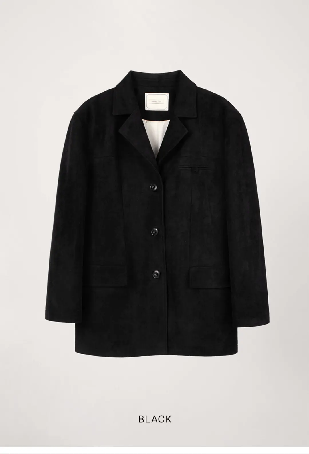 오버듀플레어 CLASSIC SUEDE JACKET_BLACK 상품 이미지 3