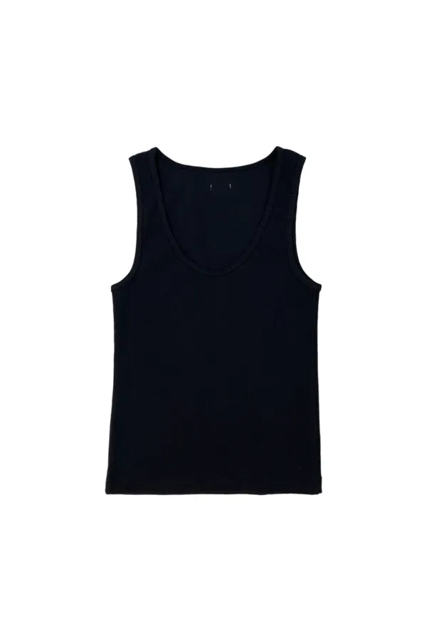 BASIC SLEEVELESS TOP (BLACK)