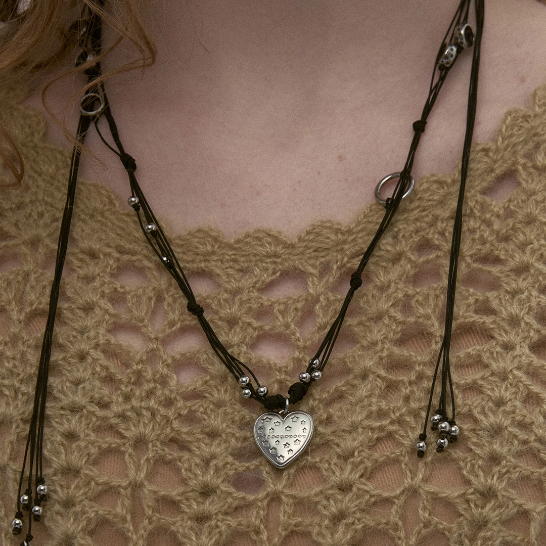 엔프프 halyard necklace-black 상품 이미지 1