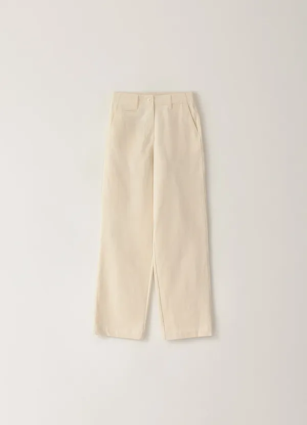 [Limited] Bio Straight Pants - Ivory