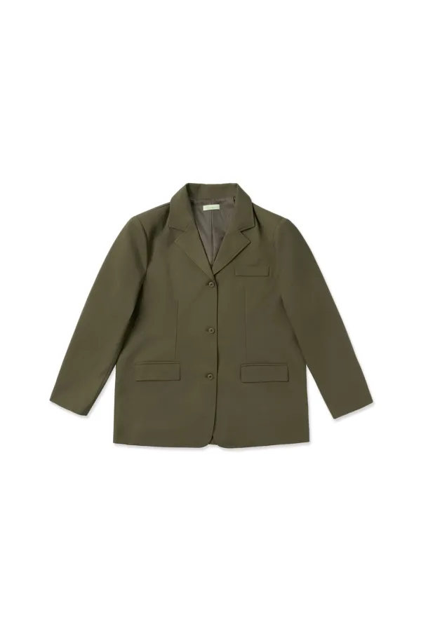 Row classic jacket_khaki beige