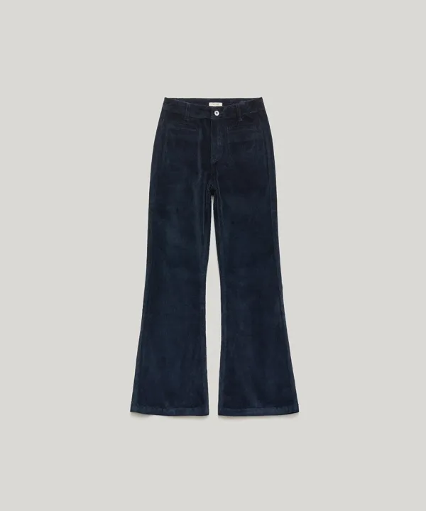 PVIL Flare Corduroy Pants(Navy)