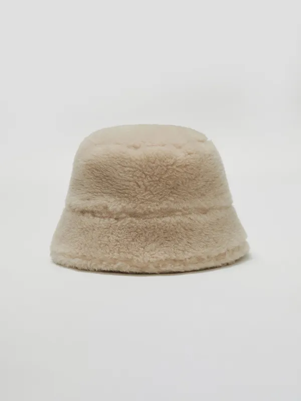 램스울 퍼 버킷 햇_cream beige