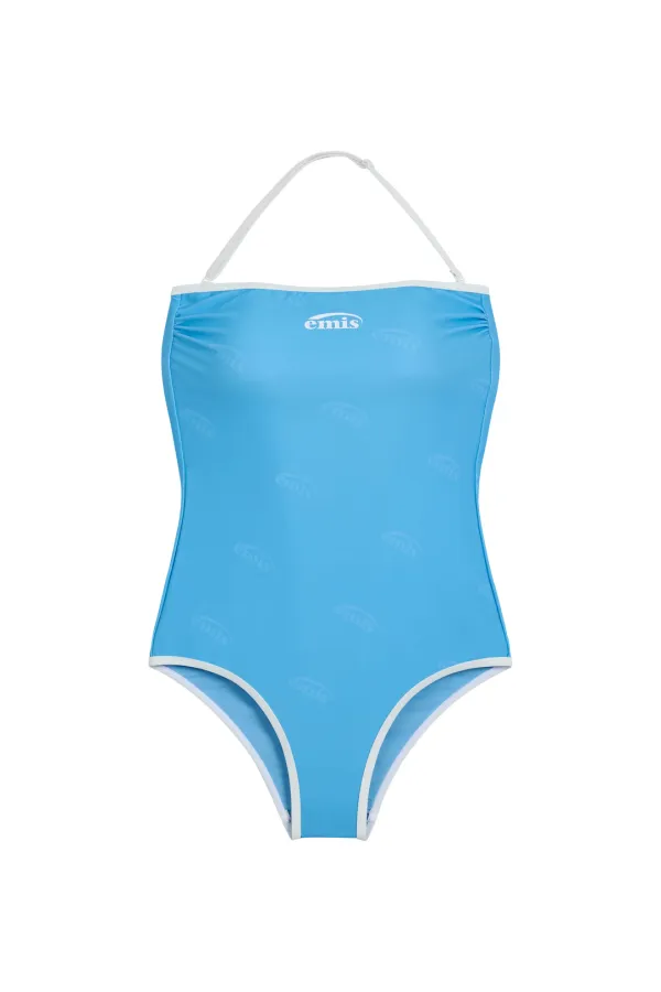 DETACHABLE STRAP SWIMSUIT-SKY BLUE