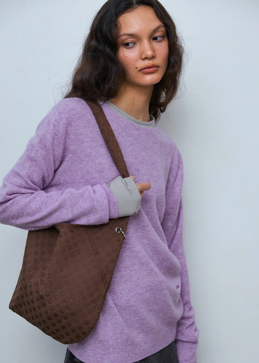 파이시스 Dot Eyelet Shoulder Bag_Brown 상품 이미지 3