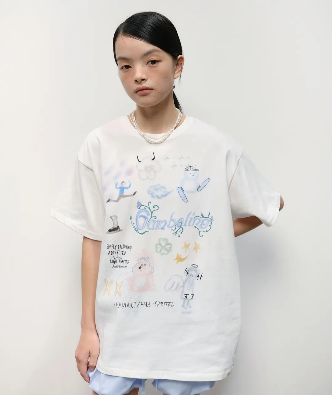 타입서비스 [5차] Gamboling Top [White] 상품 이미지 2