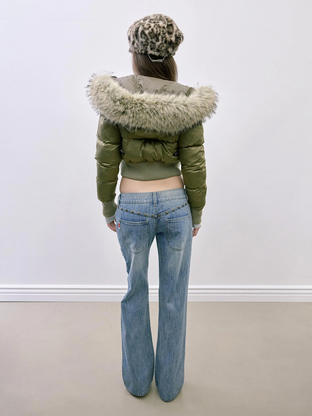 스컬프터 Stud Straight Jeans Light Blue 상품 이미지 2