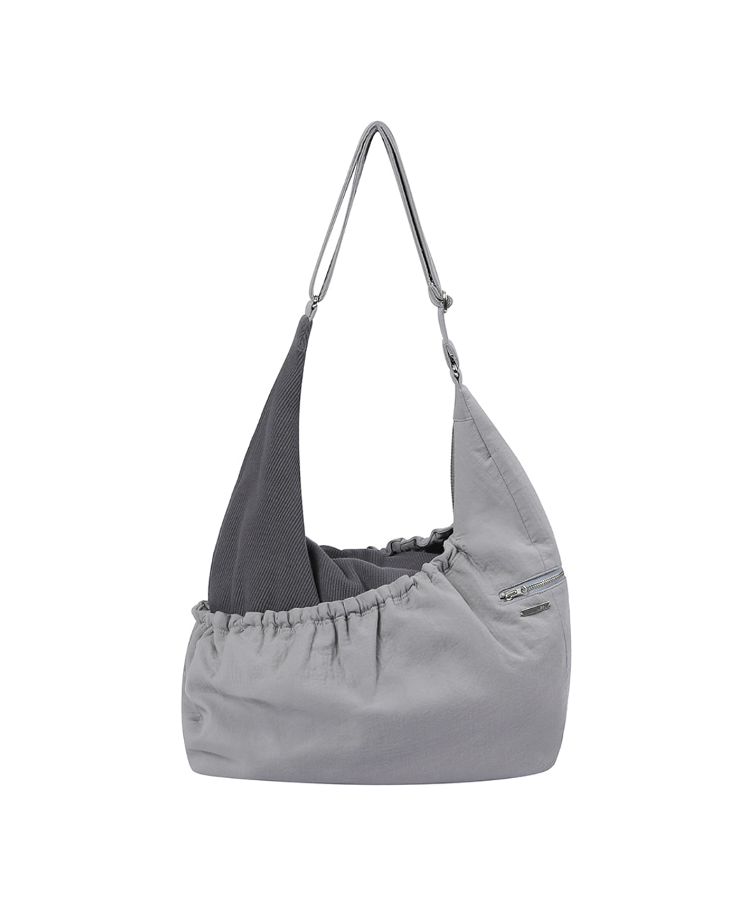 미세키서울 Ribbed layered cross bag CHARCOAL 상품 이미지 1