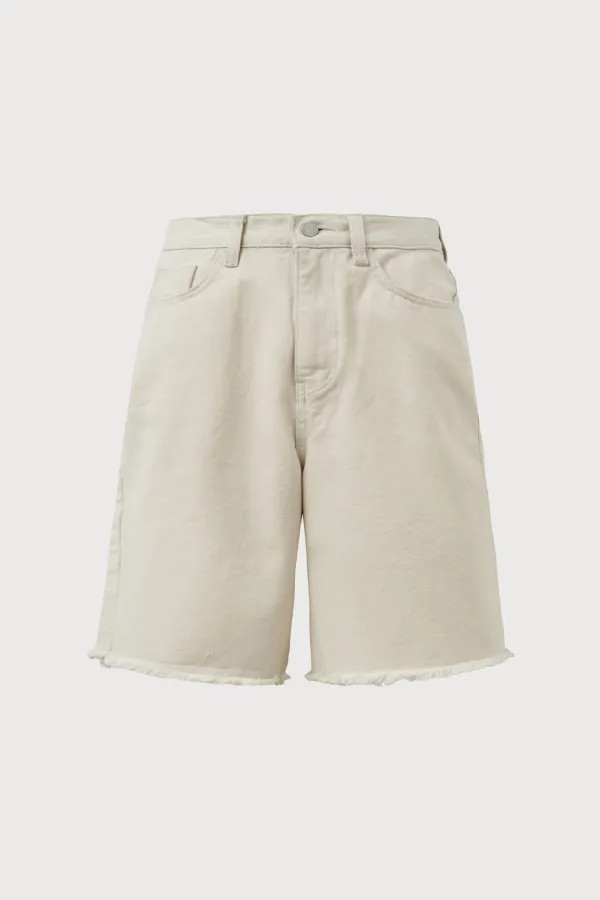 Cream Bermuda Denim