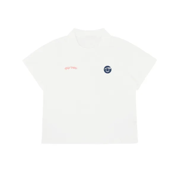Piv\'vee Tee Holder Collar T-shirt (cloud white / pink)