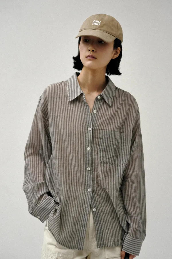 VERSA STRIPE SHIRT_GRAY
