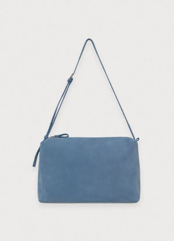 Aro suede bag - blue (exclusive)