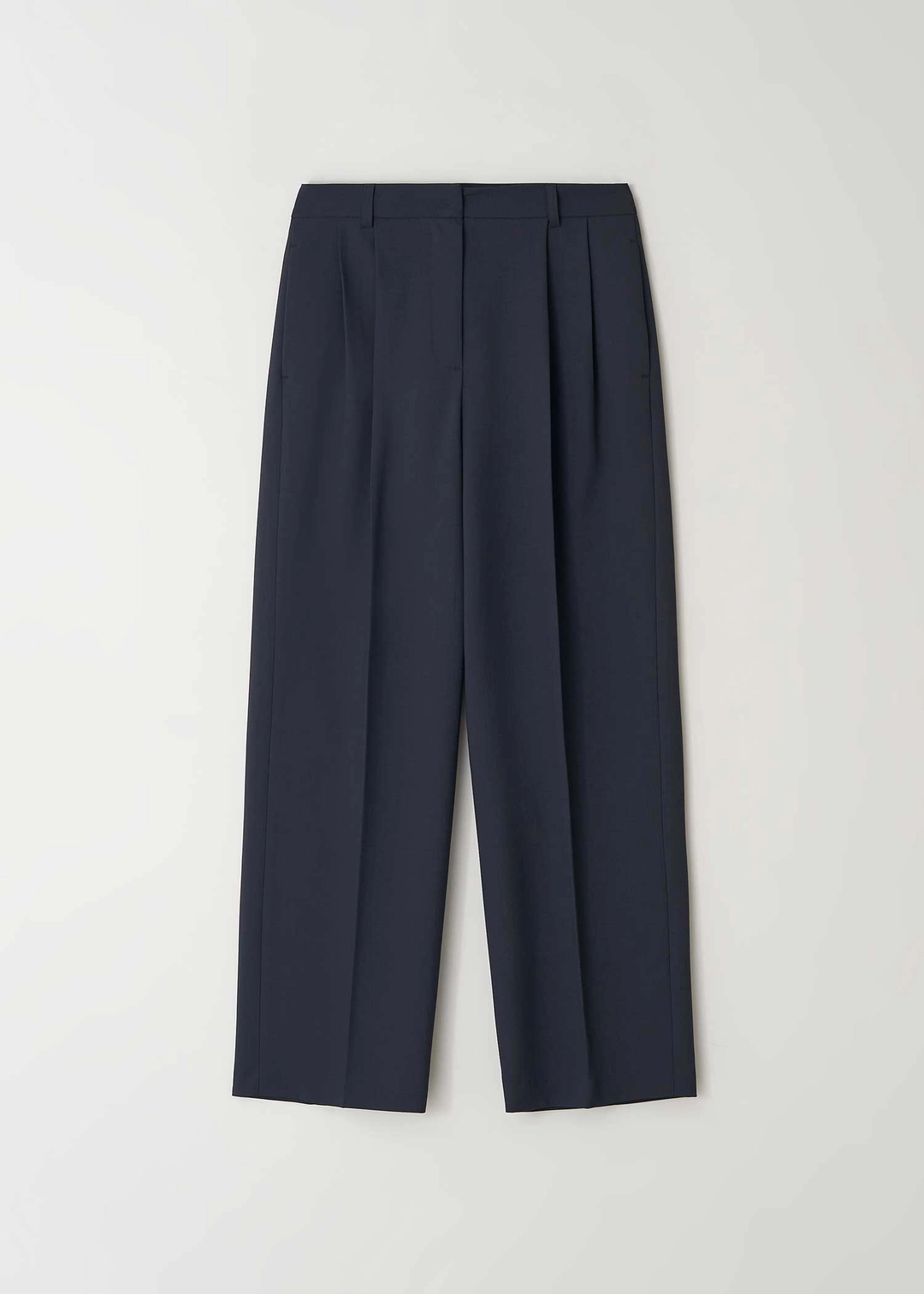더라이 Classic Two-Tuck Slacks(Navy) 상품 이미지 3