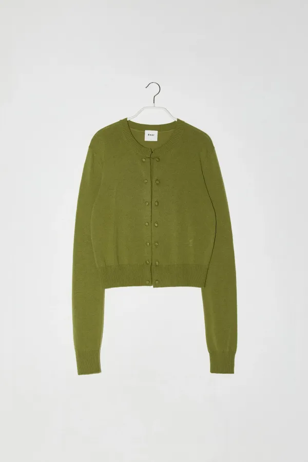 [3차 REORDER] DOUBLE BUTTON KNIT - OLIVE