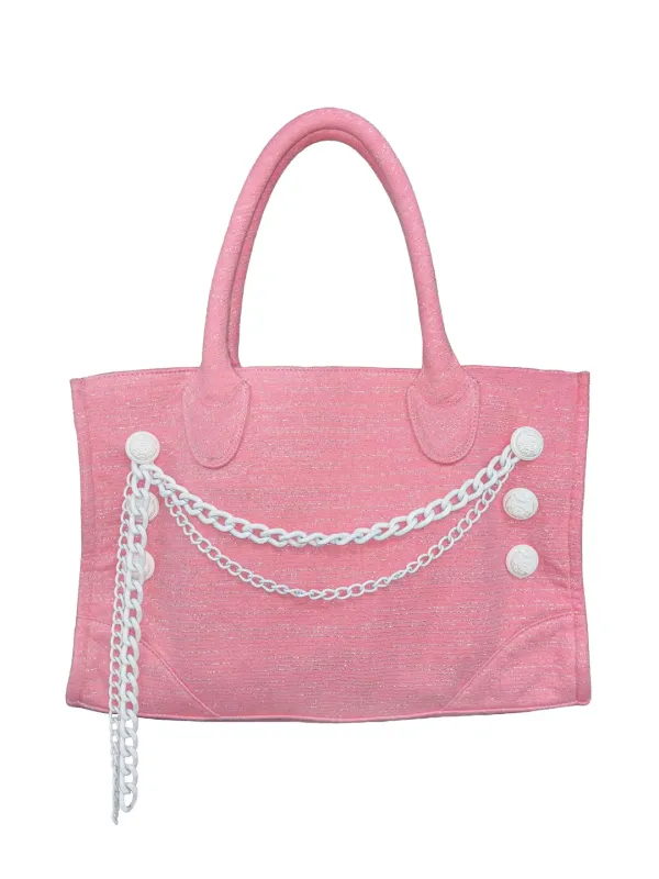 Chain Terry Bag Acid Pink
