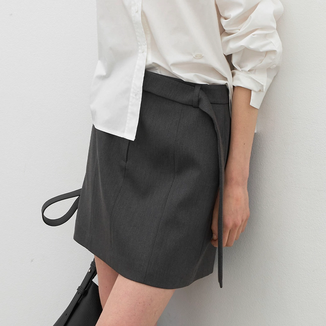 아뜰리에 나인 (SK-5050)ESSENTIAL NEU SET-UP SKIRT 상품 이미지 2