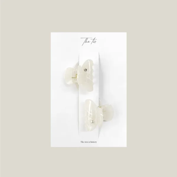 Pearl Glow Mini Clip (Ivory)