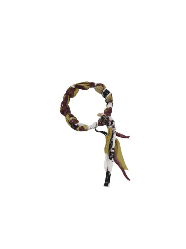 ROA SILK BRACELET PLUM OLIVE