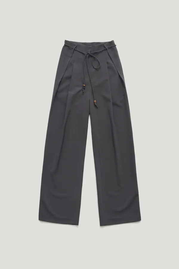 VIENNA STRING SLACKS_CHARCOLE / ₩164,000