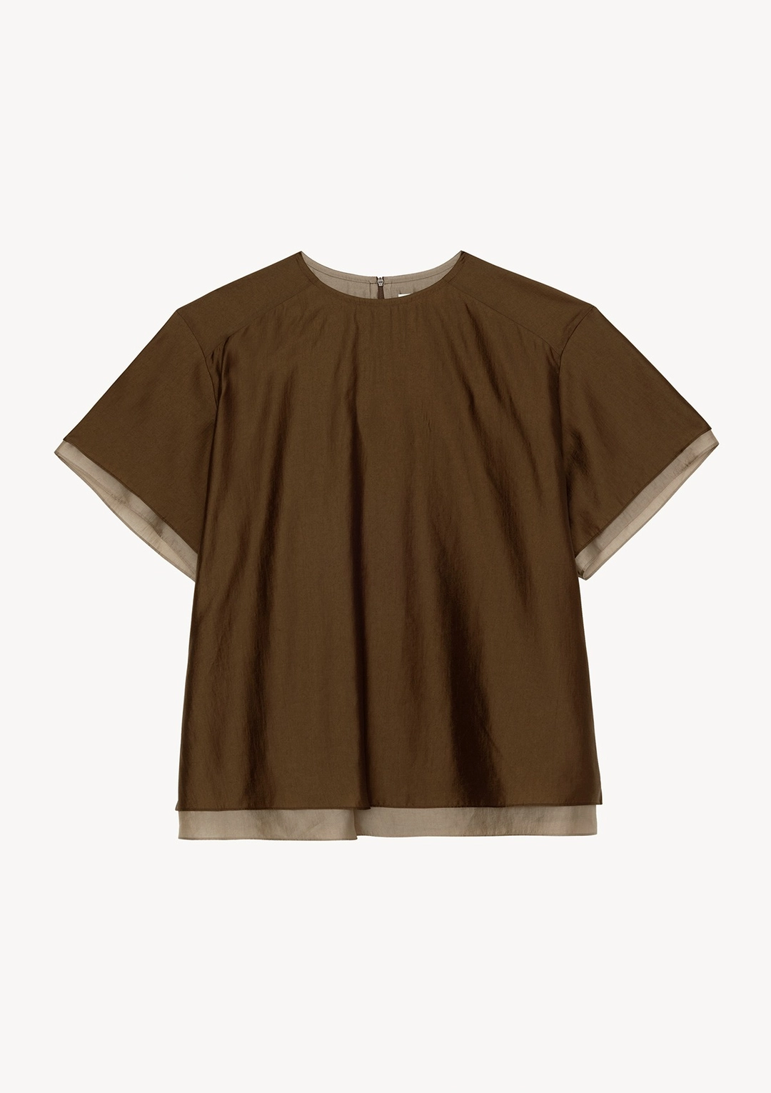 Luce Layered Top in Brown