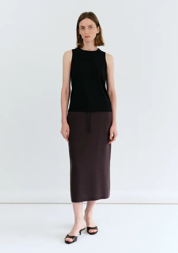 Nube Long Skirt in Brown