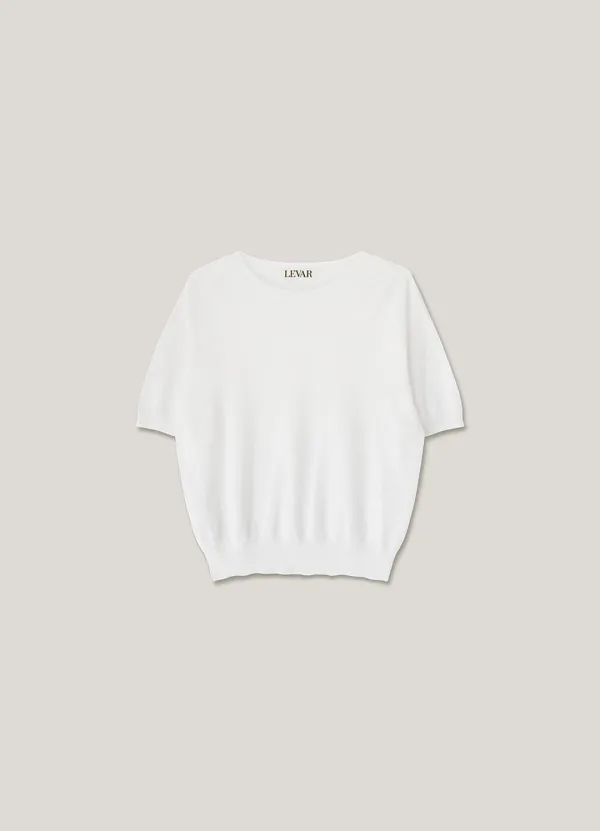 Wholegarment Cotton Breeze Knit - Off White