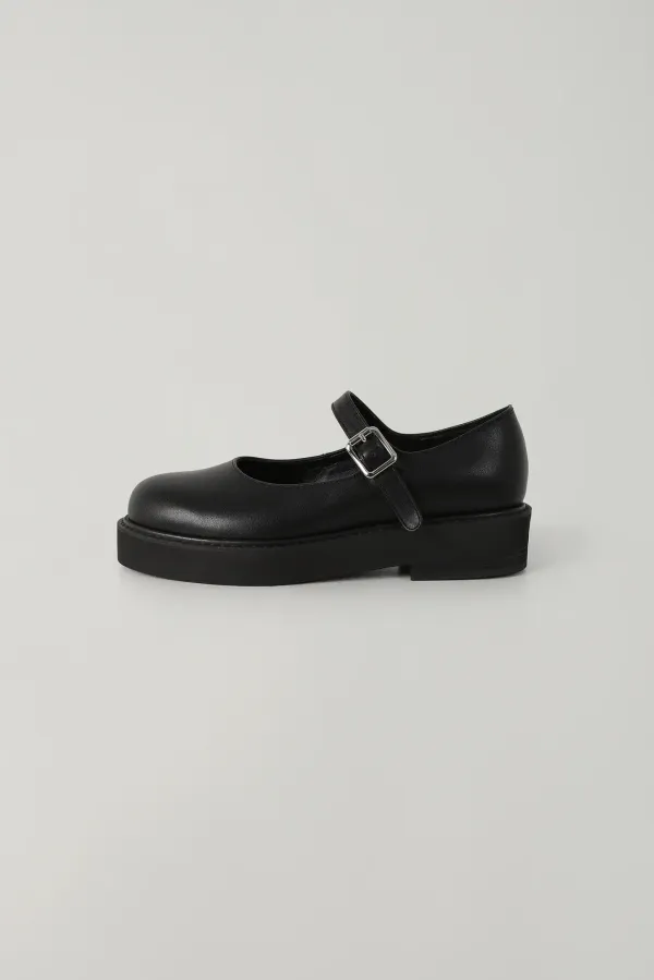 T/T Strap mary jane loafer (black)