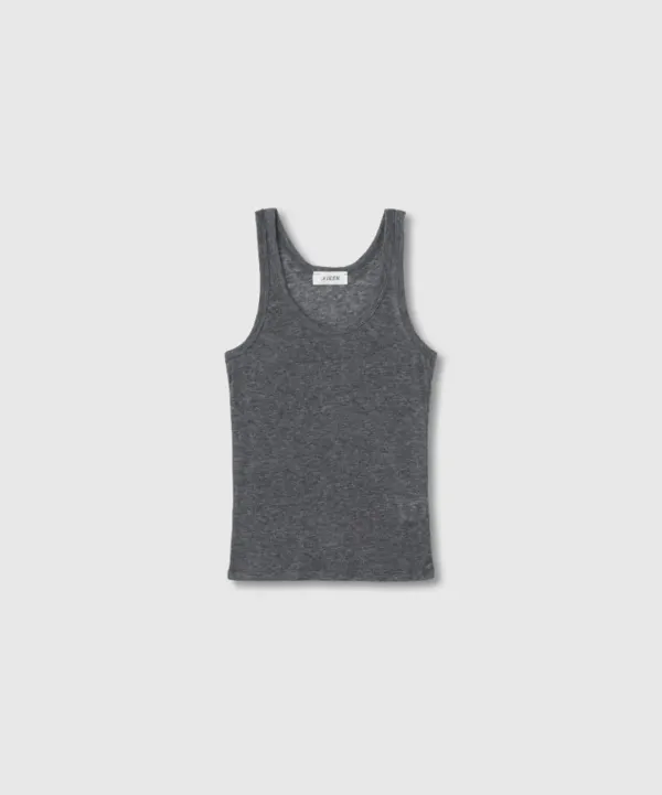 SOFT WOOL RIP SLEEVELESS