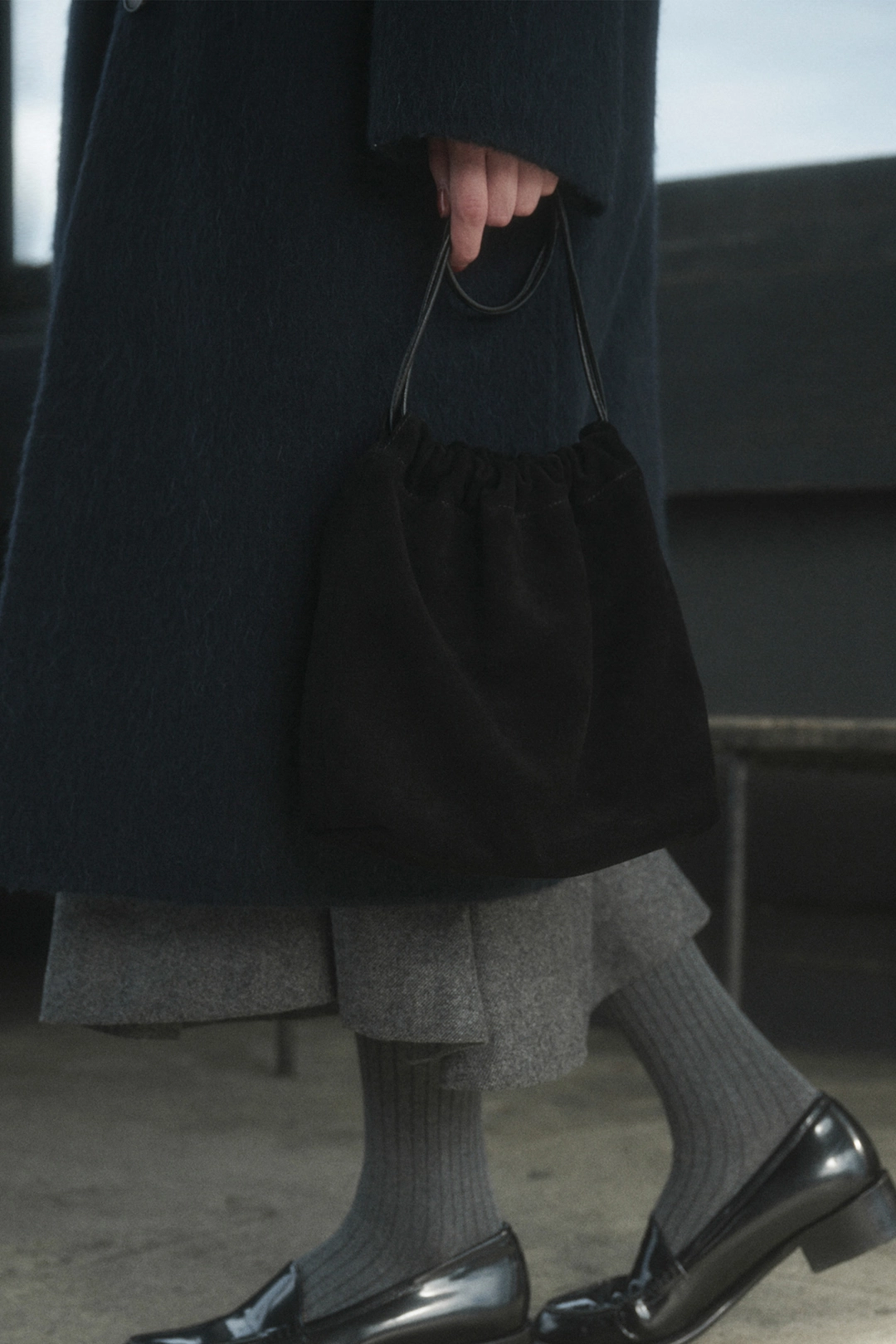 세이지먼트 [당일출고] JOY SUEDE COW LEATHER BAG_BLACK 상품 이미지 2