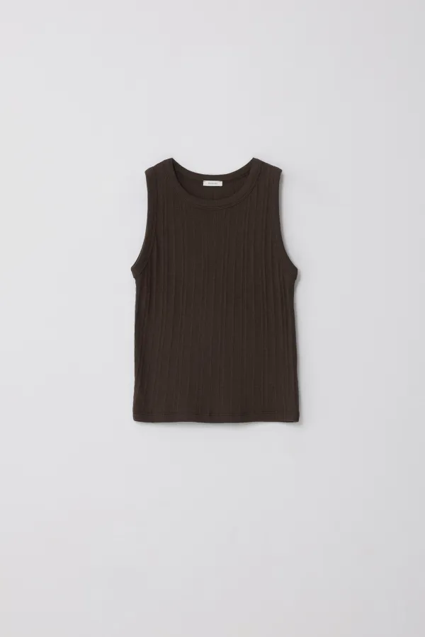 Step Sleeveless_Dark Choco
