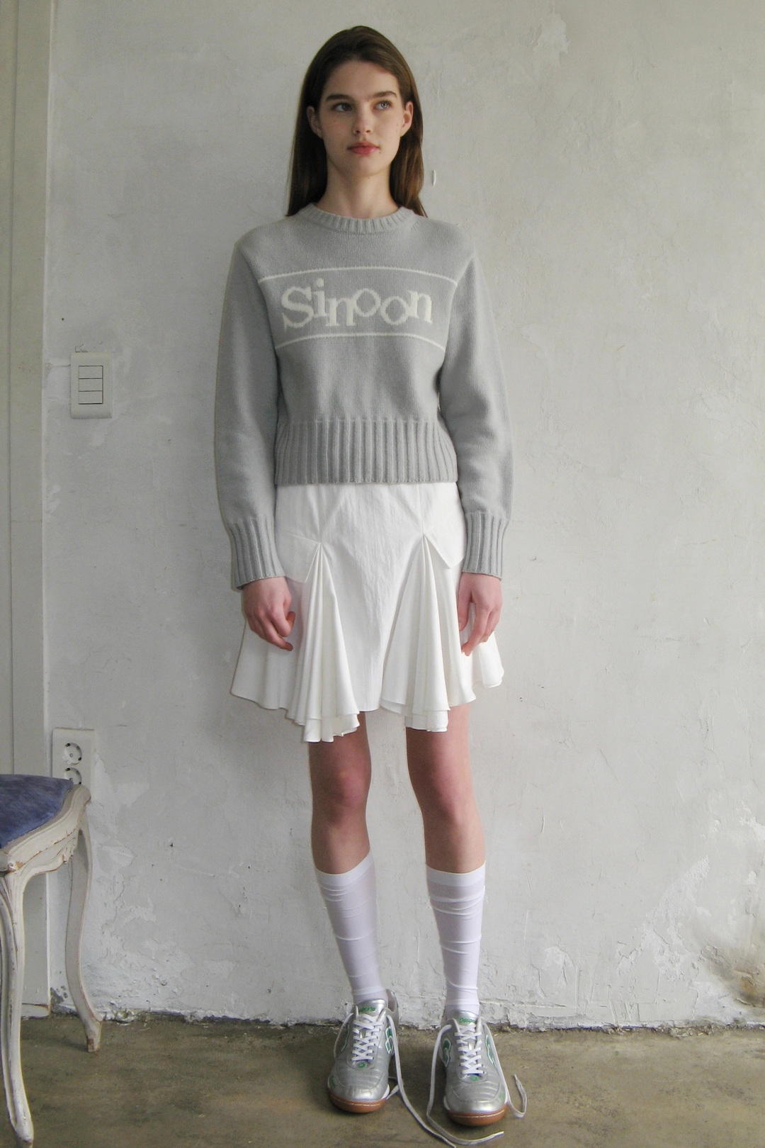 시눈 Sinoon Pullover Knit (Light Blue) 상품 이미지 1