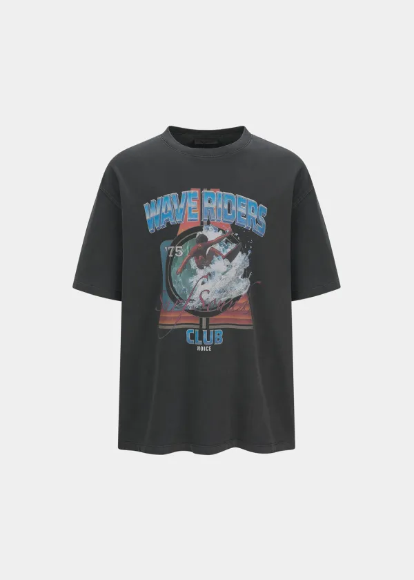 SURF SOUND GRAPHIC T-SHIRT - CHARCOAL