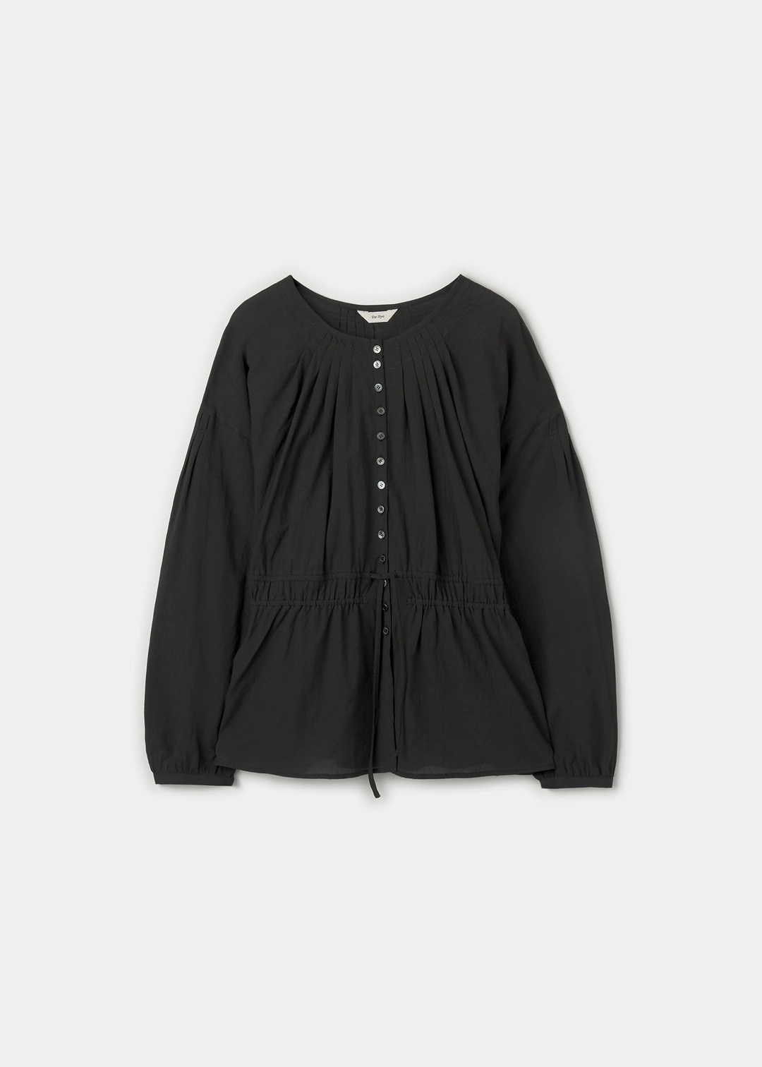 더라이 Tuck Shirring Blouse(Black) 상품 이미지 3