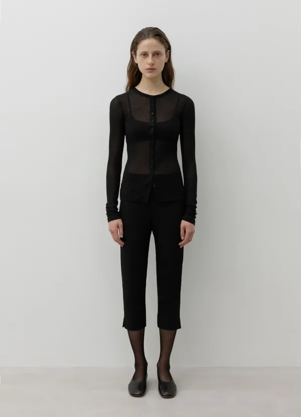 Clean Line Cardigan / Black