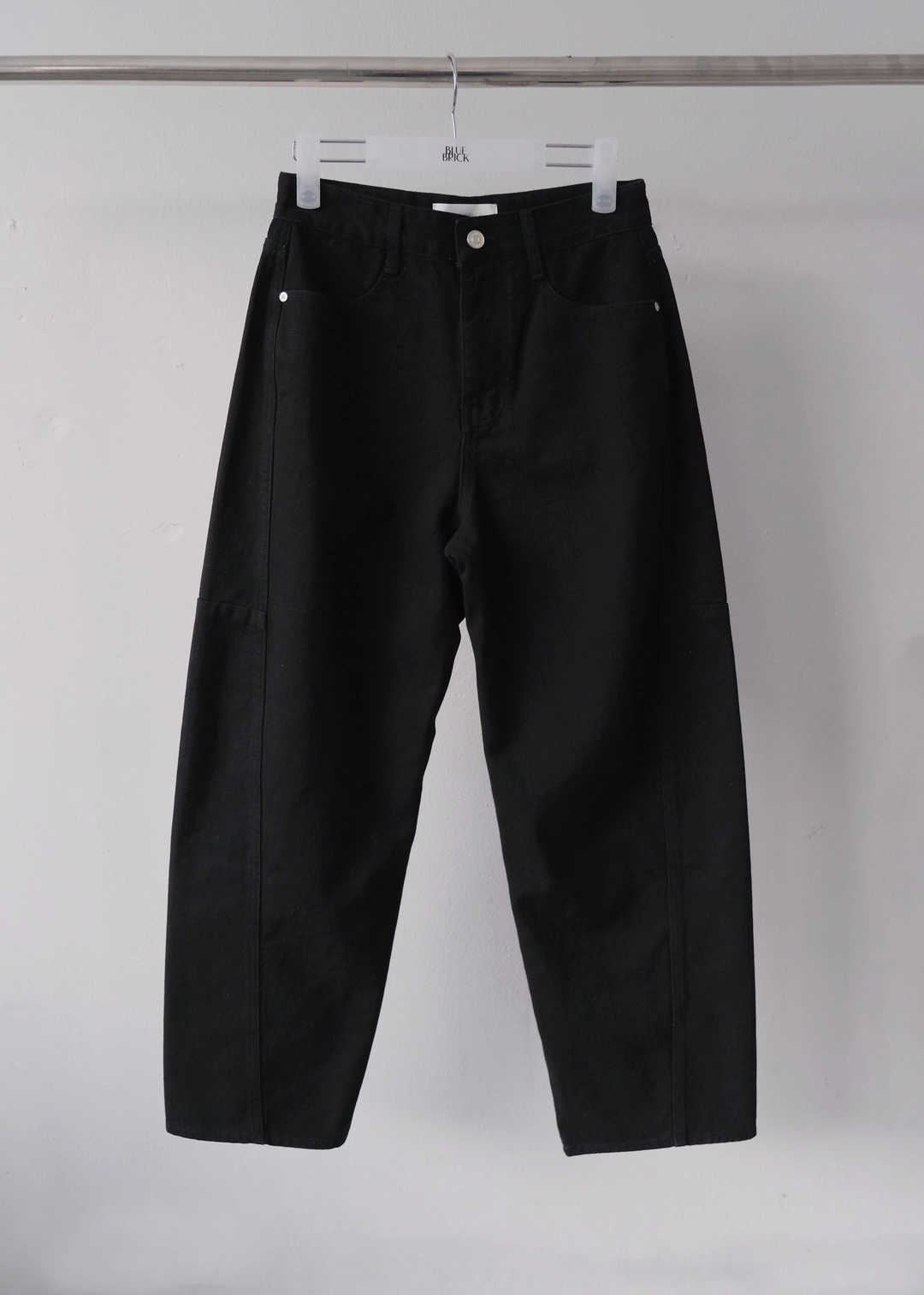 블루브릭 [기장선택] Round tomboy denim (black) 상품 이미지 1