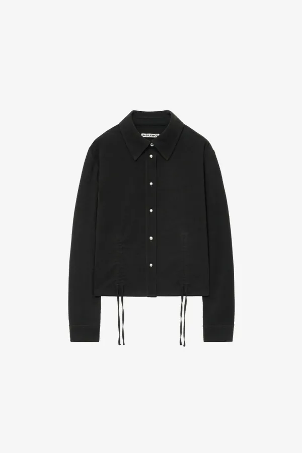 몰스킨 셔링 셔츠 BLACK