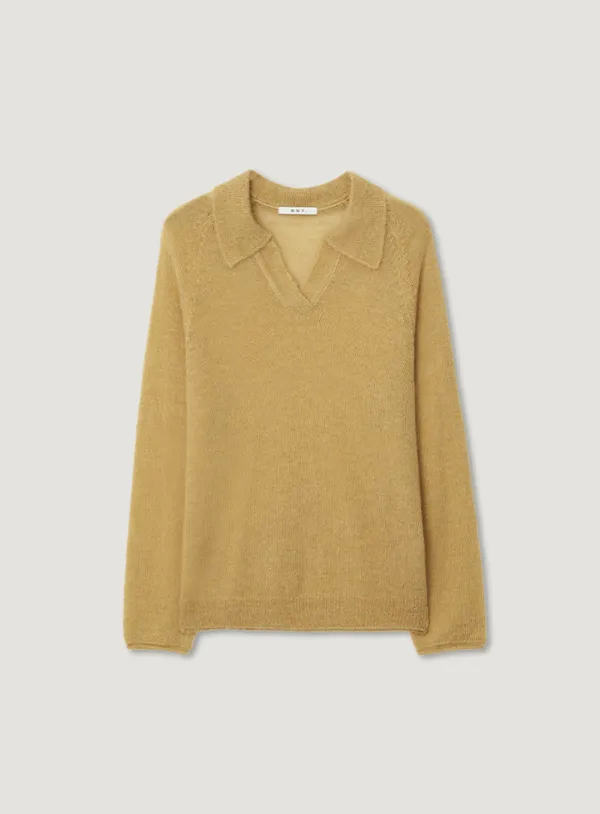 PACA COLLAR KNIT_VINTAGE YELLOW