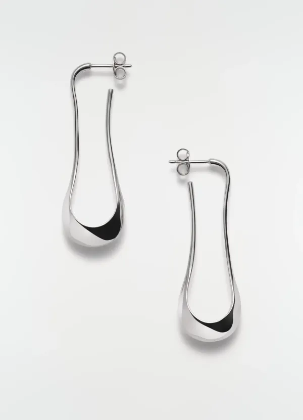SHORT DROP EARRINGS IN SILVER