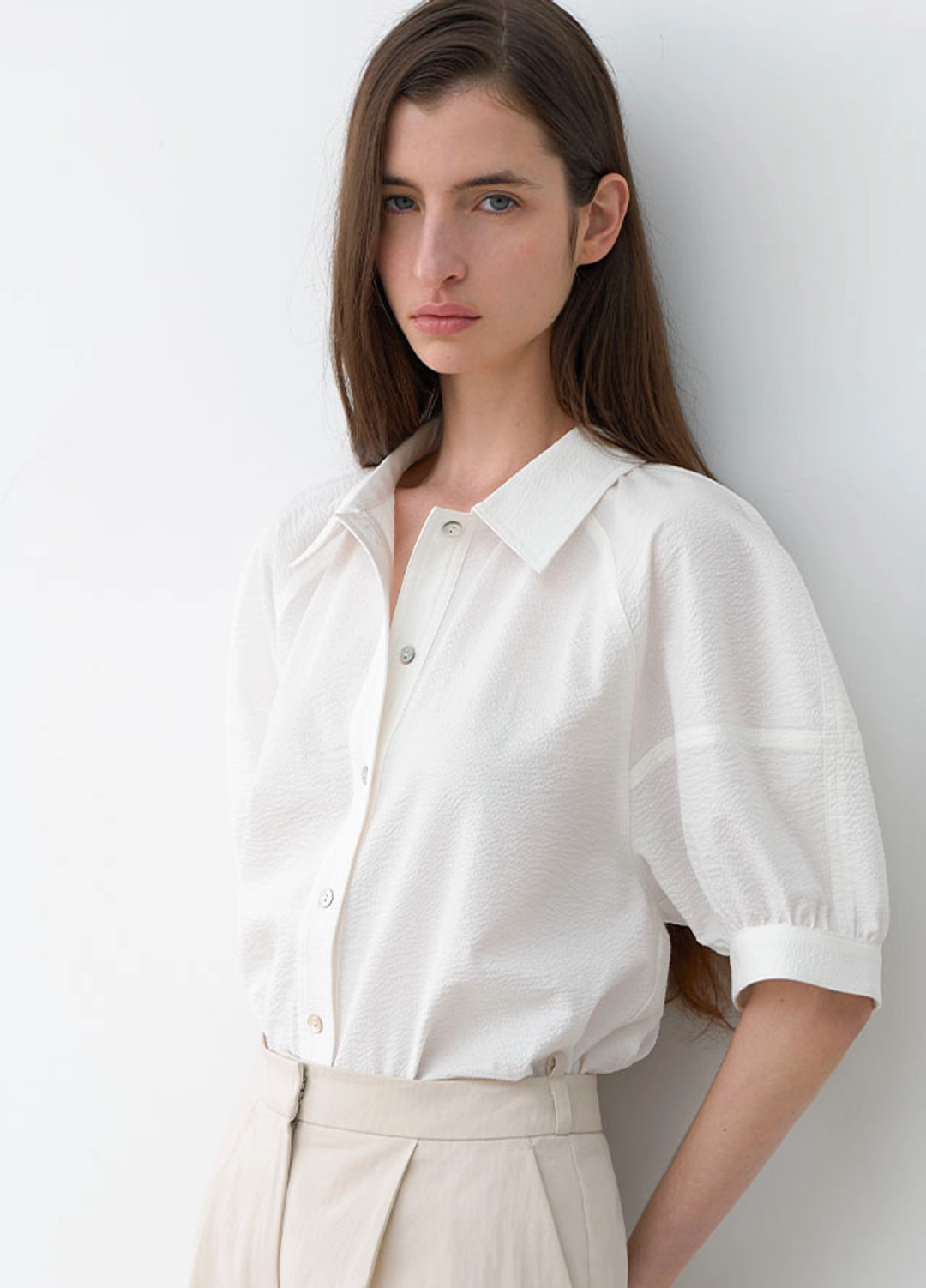 아뜰리에 나인 (BL-4342)RAGLAN PUFF WRINKLE BLOUSE 상품 이미지 3