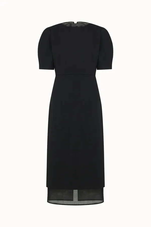 HighNeck See-through Dress[LMBDAUDR801]-Black