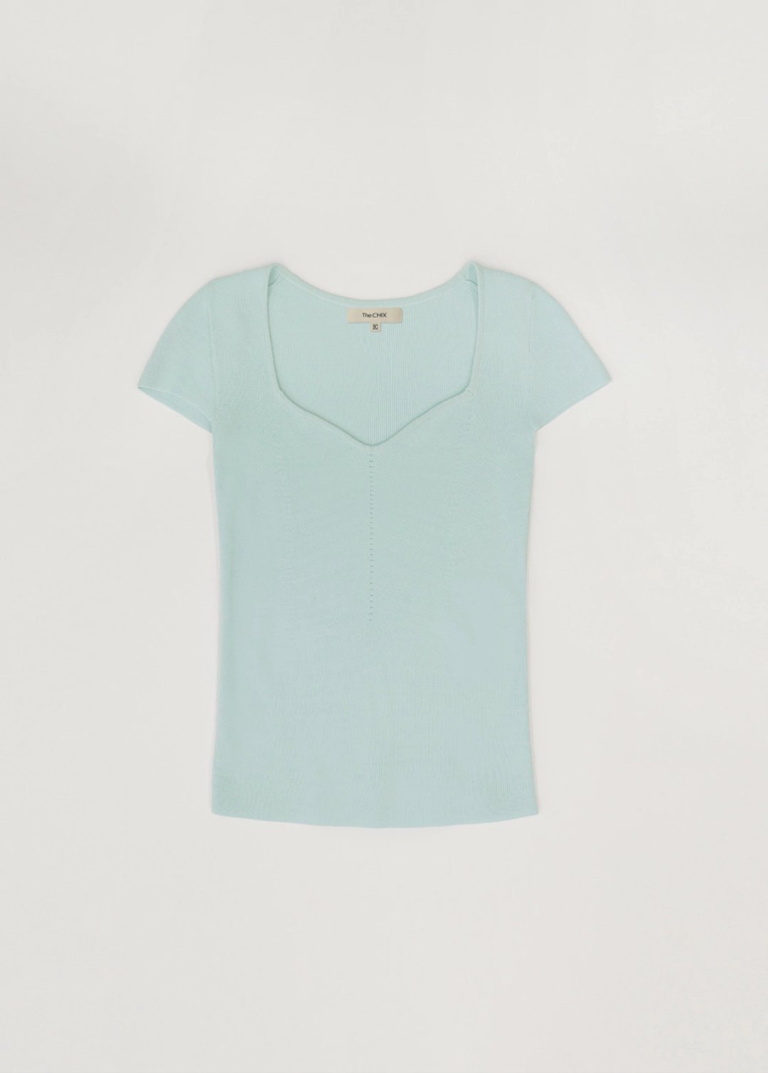 칙스라벨 CHIXLABEL H 26SS 이브 하트넥 니트 상품 이미지 1
