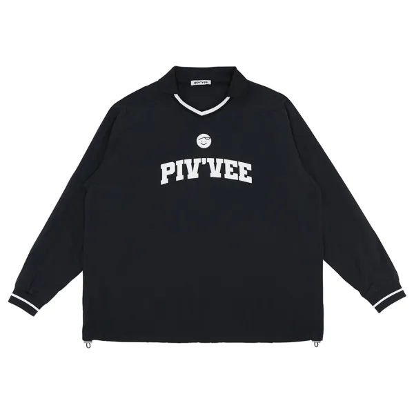 Sporty Nylon Collar Neck Piste (ebony black)